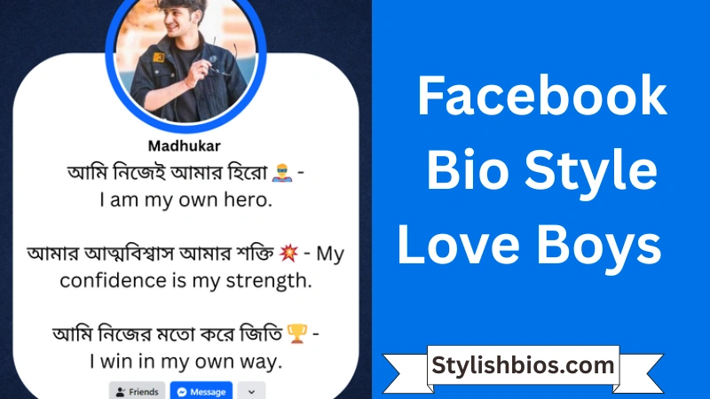 Facebook Bio Style Love Boys