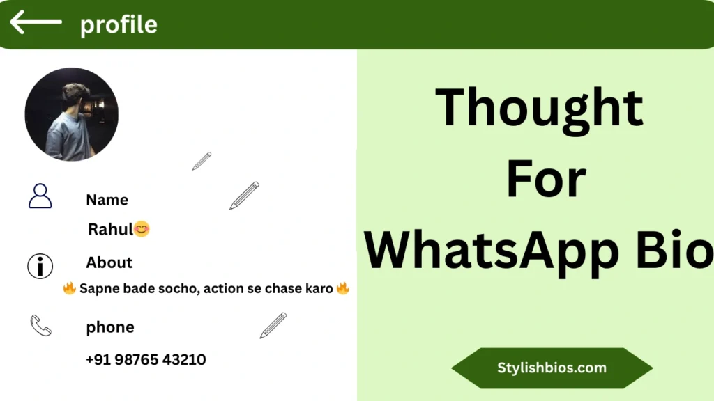 Thought For WhatsApp Bio
