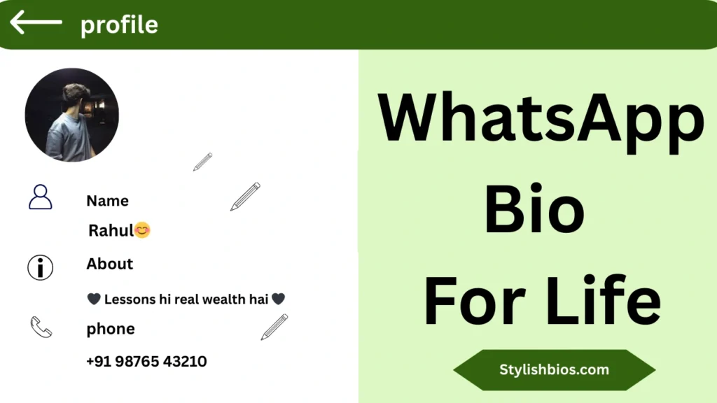 WhatsApp Bio For Life