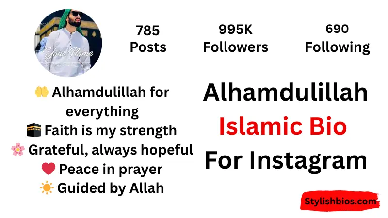 550+ Best Islamic Bio for Instagram | Muslim & Spiritual Bios (2025) alhamdulillah islamic bio for instagram 1