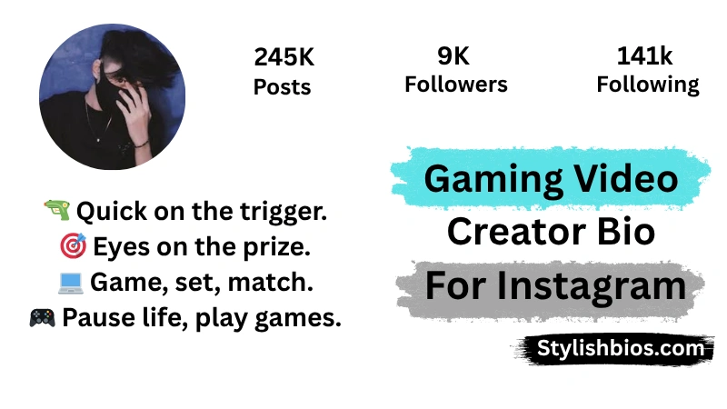 Top 250+ Video Creator Bios for Instagram | Stylish & Trendy 2025 Gaming Video Creator Bio For Instagram