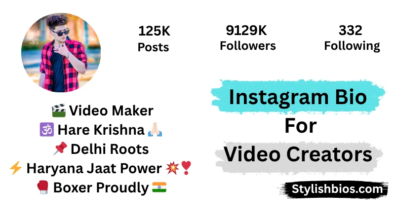 Top 250+ Video Creator Bios for Instagram | Stylish & Trendy 2025 Instagram Bio For Video Creators