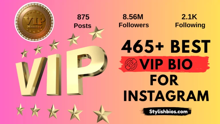 Instagram VIP Bio