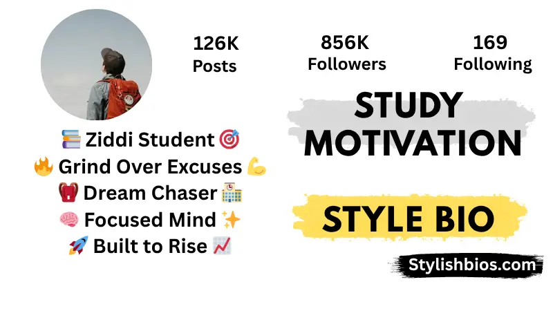 Study Motivation Style Bio