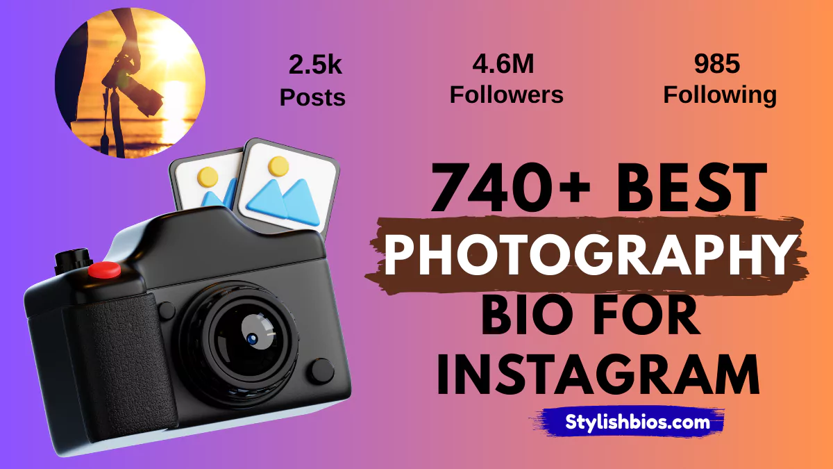 photography bio for instagram