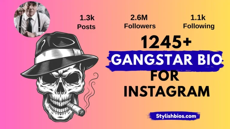gangstar bio for instagram