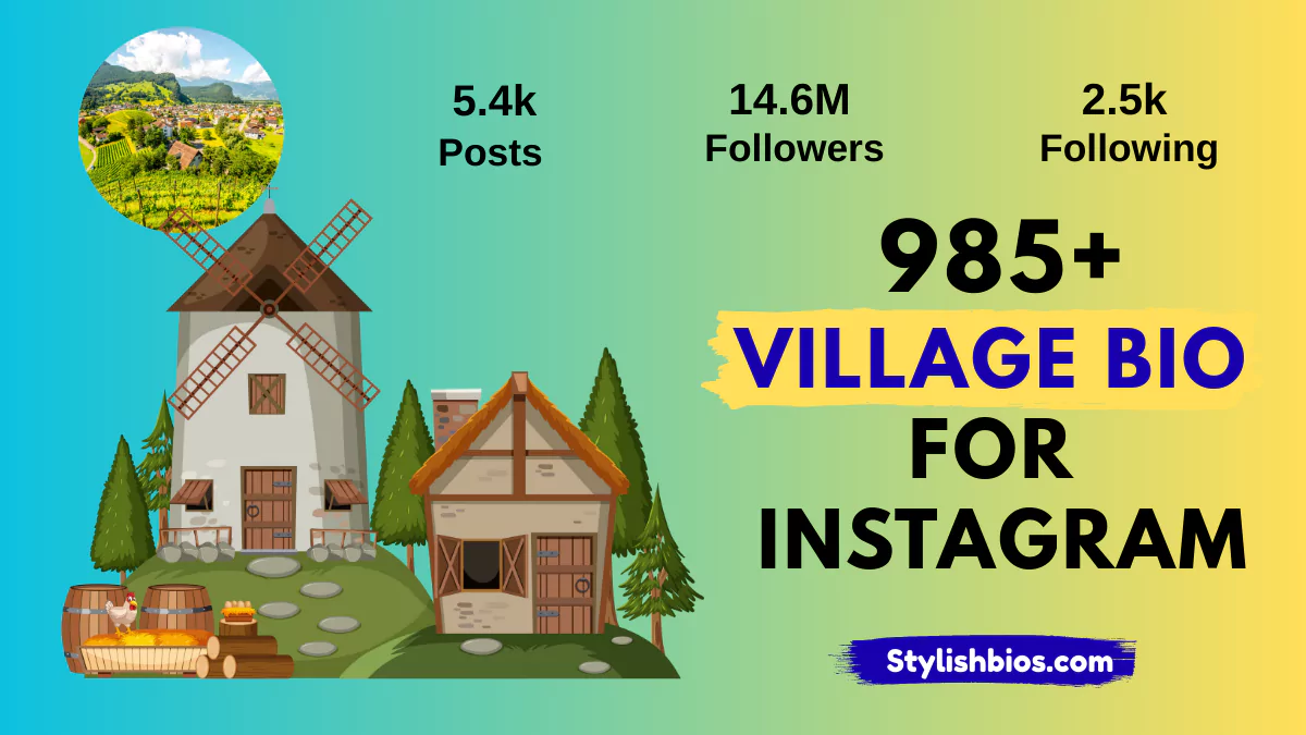 village bio for instagram